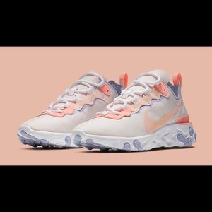 W Nike React Element 55 Pale Pink/Washed Coral